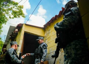 Fuerzas especiales realizan operativo casa por casa en Olocuilta
