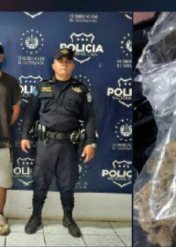 Capturan a hombre con marihuana durante registro policial en San Jorge, San Miguel Oeste