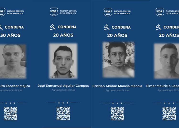 Condenan a pandilleros del Barrio 18 que operaban en Coatepeque