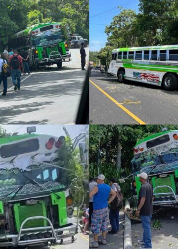 Conductor evita que autobús caiga a un barranco tras falla en los frenos