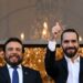 Presidente Nayib Bukele y Vicepresidente Félix Ulloa oficializan inscripción para comicios del 2027
