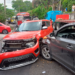 Múltiple accidente vial en calle Agua Caliente, Soyapango