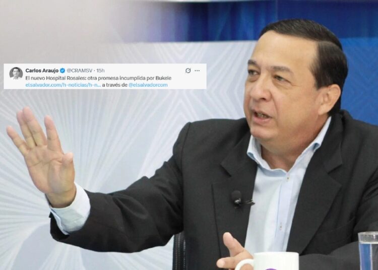 Exasesor de ARENA insiste en atribuir al FMLN el nuevo Hospital Rosales tras su inauguración