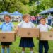 82 alumnos con doble nacionalidad de Chalatenango Sur reciben sus paquetes escolares