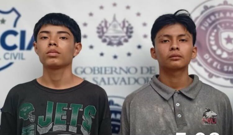 Denuncia en redes sociales deriva en captura de dos adolescentes en Soyapango