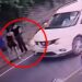 Cámara capta el momento en que motociclista atropella a varias personas en Cuscatancingo