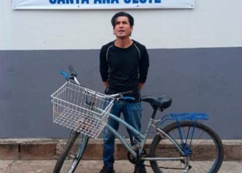 Identificado por cámaras y capturado por hurtar una bicicleta en Santa Ana