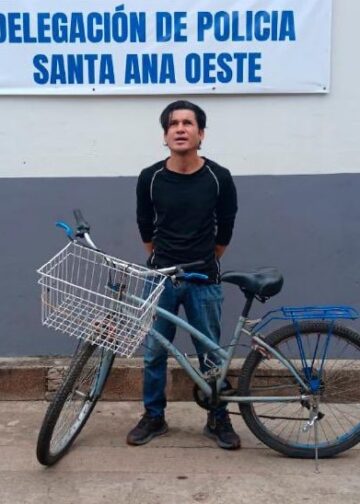 Identificado por cámaras y capturado por hurtar una bicicleta en Santa Ana