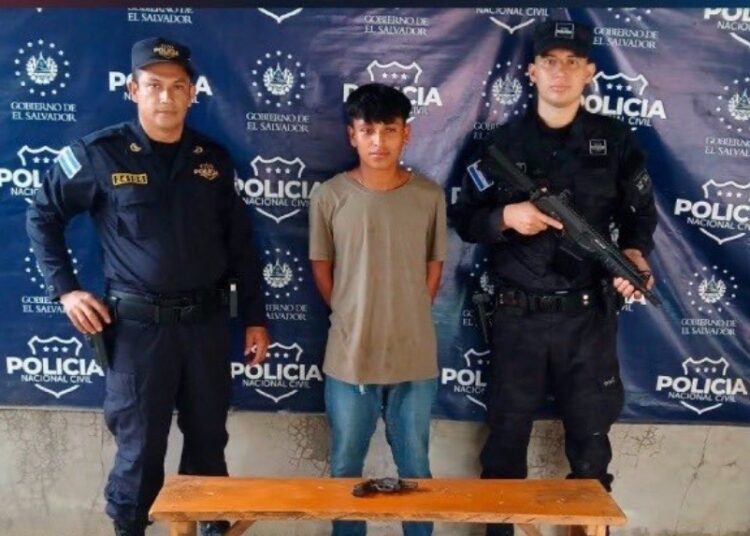 Capturan a sujeto por amenazas con arma de fuego en Sonsonate