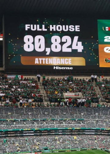 Más de 80 mil aficionados estuvieron presentes en el debut ganador de México en el Mundial