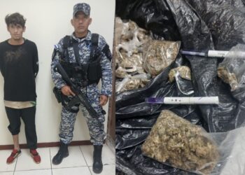 Capturan a pandillero de la MS sorprendido con droga en Olocuilta