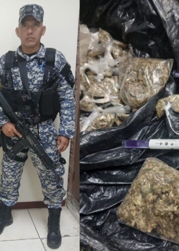 Capturan a pandillero de la MS sorprendido con droga en Olocuilta