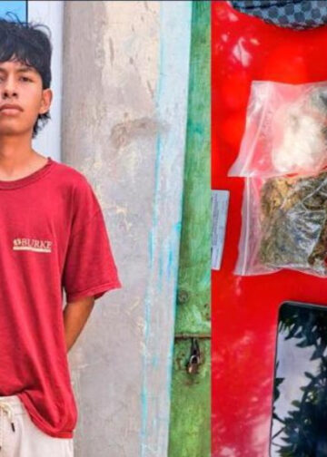 Autoridades detienen a joven con marihuana, dinero y objetos durante procedimiento