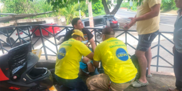 Motociclista lesionado tras accidente vial en Rosario de La Paz