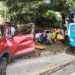 Bus de la ruta 38-C impacta camioneta y deja varios lesionados en San Salvador