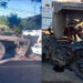 Dos motocicletas quedan bajo camiones tras siniestro vial en Moncagua
