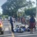 Pareja de motociclistas sufre accidente vial en carretera hacia Candelaria de la Frontera