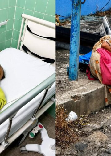 Ayudan a adulta mayor en condición vulnerable