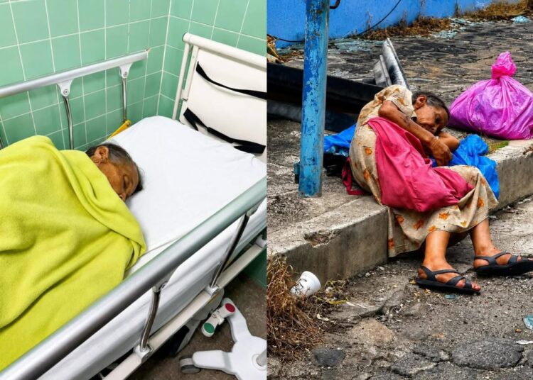 Ayudan a adulta mayor en condición vulnerable