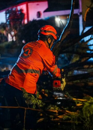Consolidado de emergencia atendidas tras lluvias en las últimas horas