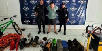 Capturan a sujeto responsable de hurtar herramientas y equipos de un taller en San Miguel