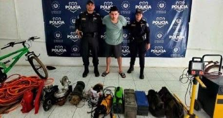 Capturan a sujeto responsable de hurtar herramientas y equipos de un taller en San Miguel