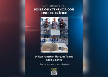 Capturan a hombre con marihuana y equipo para presunto tráfico de drogas en Tonacatepeque