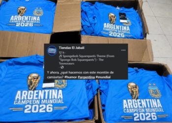 Camisetas que celebraban un título argentino se vuelven virales tras perder la final del Mundial