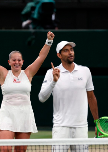 Rafael Arévalo logra histórico título en dobles mixtos en Wimbledon