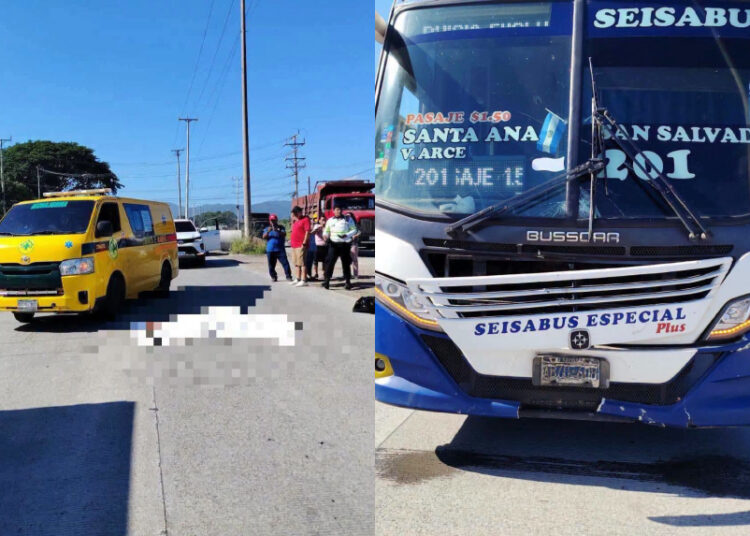 Fatal accidente deja a un ciclista sin vida en San Juan Opico
