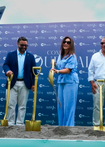 Colocan primera piedra de complejo habitacional Condado Quetzal