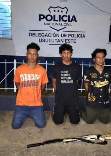 Capturan a tres criminales acusados de intimidar a comerciantes en Usulután