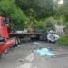 Accidente entre un vehículo, una rastra y una pipa deja una fallecida y tres lesionados en La Libertad Costa
