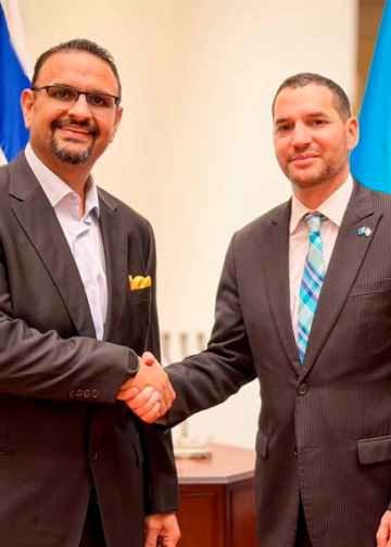 Santa Ana Centro refuerza estrategia de seguridad municipal tras encuentro con embajador de Israel