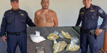 Capturan a hombre que transportaba diferentes tipos de droga en Sacacoyo