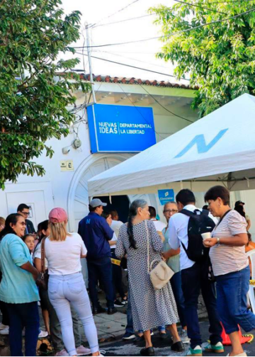 Afiliados a Nuevas Ideas participan en elecciones internas