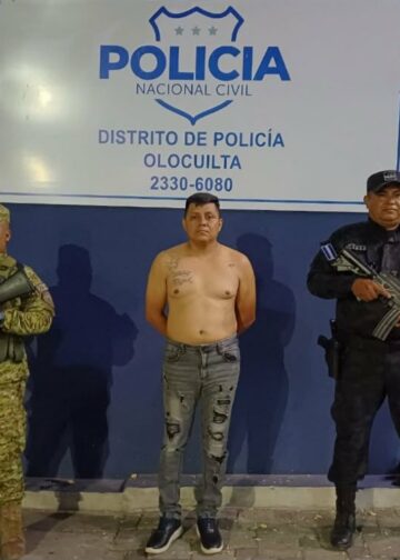 Autoridades capturan a miembro de la MS en Olocuilta