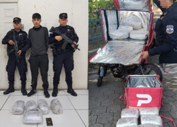 Capturan a hombre que transportaba marihuana mientras simulaba ser repartidor de una plataforma de delivery