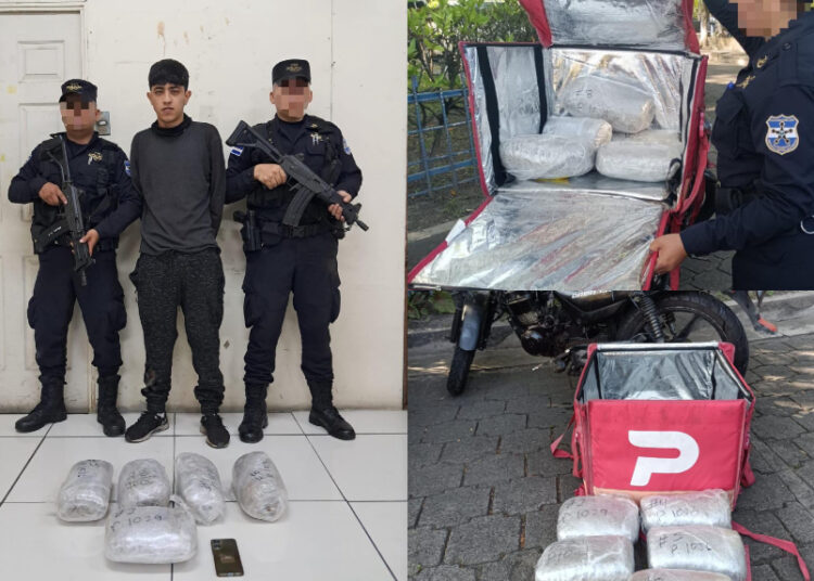 Capturan a hombre que transportaba marihuana mientras simulaba ser repartidor de una plataforma de delivery