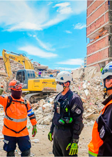 Grupo USAR El Salvador continúa búsqueda y rescate de sobrevivientes en Venezuela
