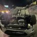 Falla mecánica habría provocado accidente donde un vehículo terminó «llantas arriba» en San Salvador