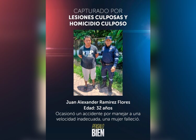 Él es responsable de provocar accidente donde murió una persona 