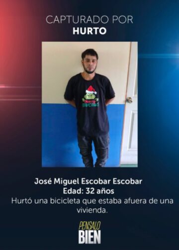 Capturan a sujeto que hurtó una bicicleta en Cabañas