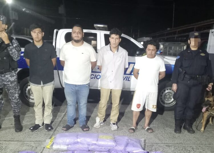 Cuatro capturados y 30 kilos de droga deja ejecución de la operación “Barrido”
