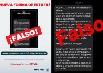 Alertan sobre nueva estafa mediante mensajes falsos de supuestas multas de tránsito