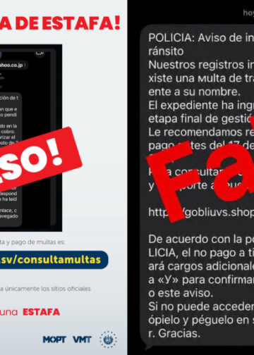 Alertan sobre nueva estafa mediante mensajes falsos de supuestas multas de tránsito
