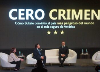 Vicepresidente de la República de El Salvador, Sr. Félix Ulloa hijo participa en el lanzamiento del libro Cero Crimen, el cual expone la transformación de El Salvador y los resultados de su estrategia de seguridad