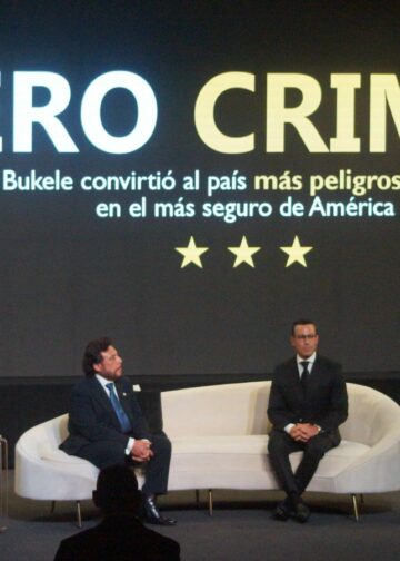 Vicepresidente de la República de El Salvador, Sr. Félix Ulloa hijo participa en el lanzamiento del libro Cero Crimen, el cual expone la transformación de El Salvador y los resultados de su estrategia de seguridad