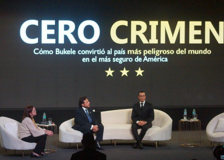 Vicepresidente de la República de El Salvador, Sr. Félix Ulloa hijo participa en el lanzamiento del libro Cero Crimen, el cual expone la transformación de El Salvador y los resultados de su estrategia de seguridad