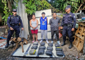 Tres personas son detenidas por tráfico ilícito tras allanamiento en San Salvador